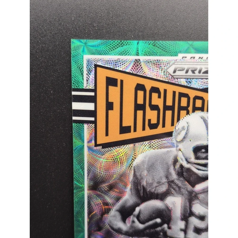2025 Panini Prizm Paul Warfield #FLA-PWD Flashback Auto Green Scope Prizm /75